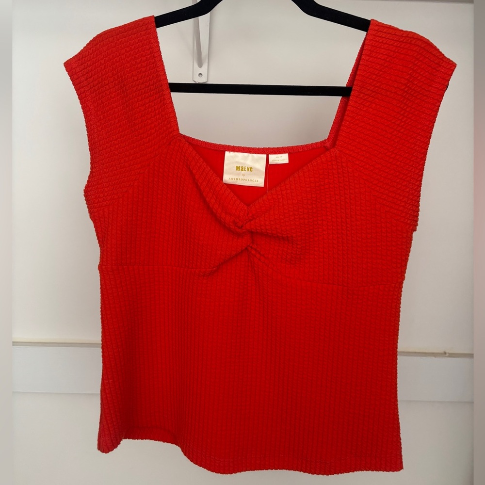 Anthropologie Maeve Orange Top